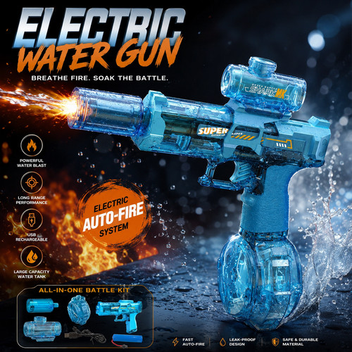 Electric water gun - water,