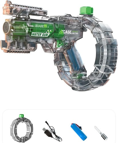 Automatic green water gun - green,